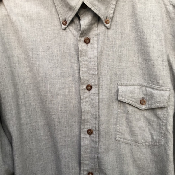 Brooks Brothers Grey Flannel Shirt - Picture 3 of 6